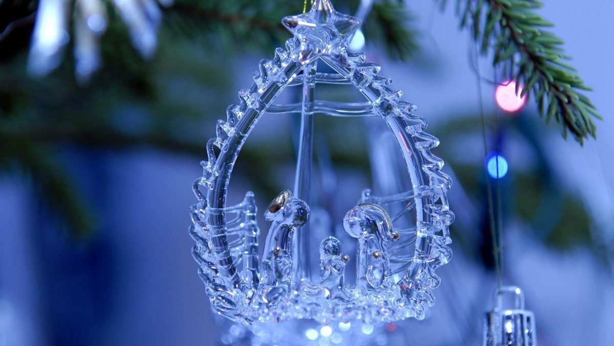 Хрустальные украшения на елку