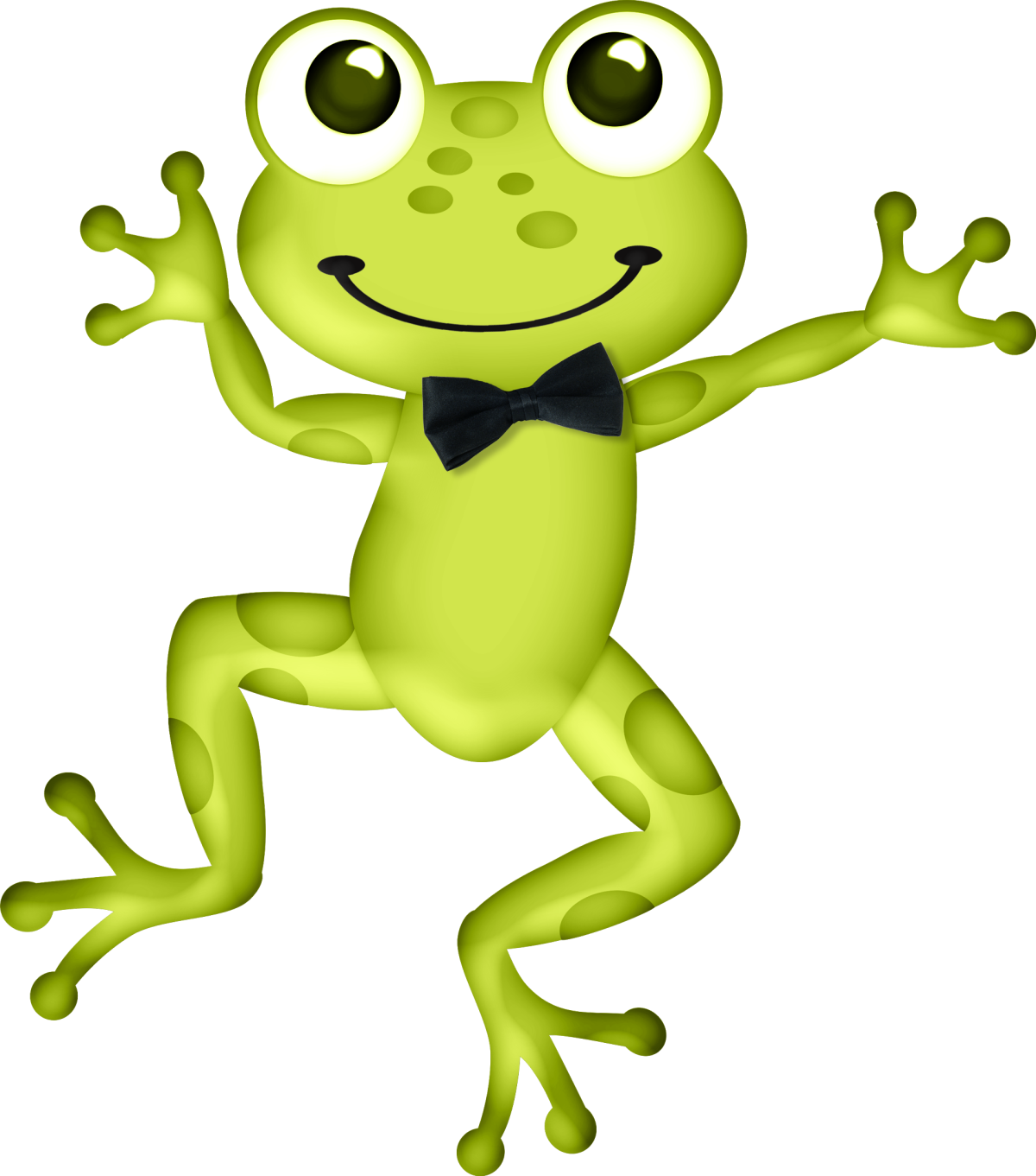 Лягушка на кувшинке мультяшная