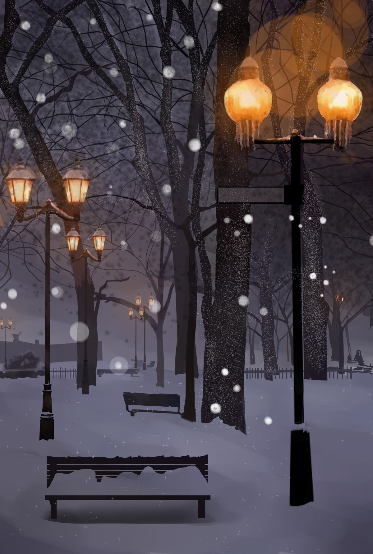 Деревня зимой