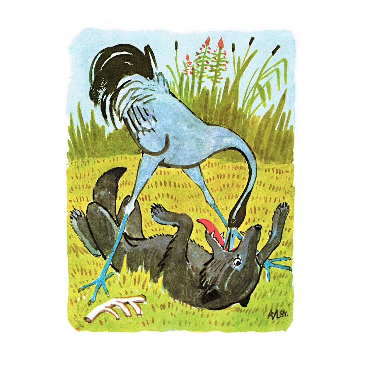 Басня Крылова леранчик