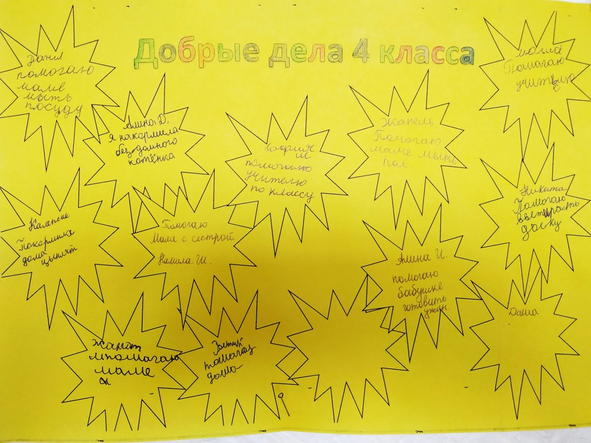 Добрые дела 4 класс