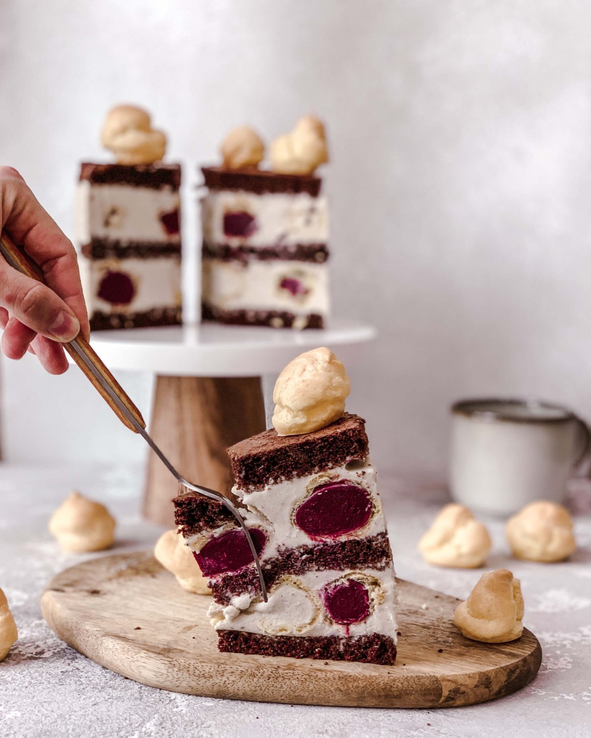 Торт с профитролями