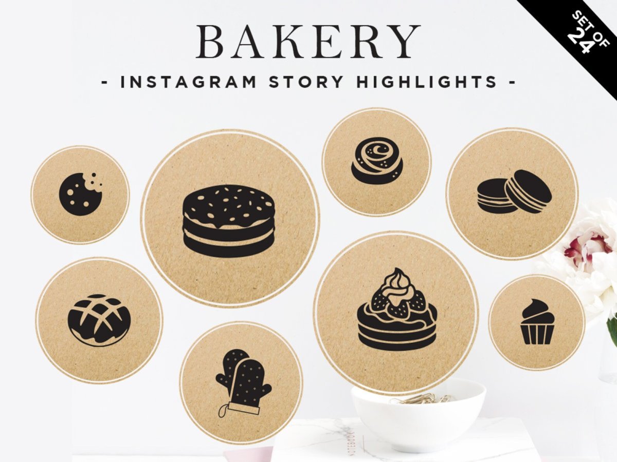 Иконки для Инстаграм пекарня
