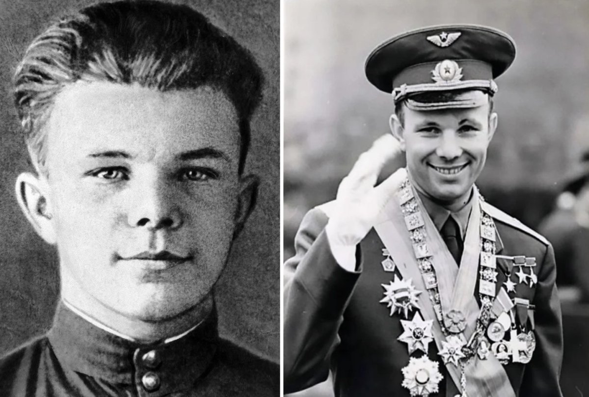 Юрий Алексеевич Гагарин молодой