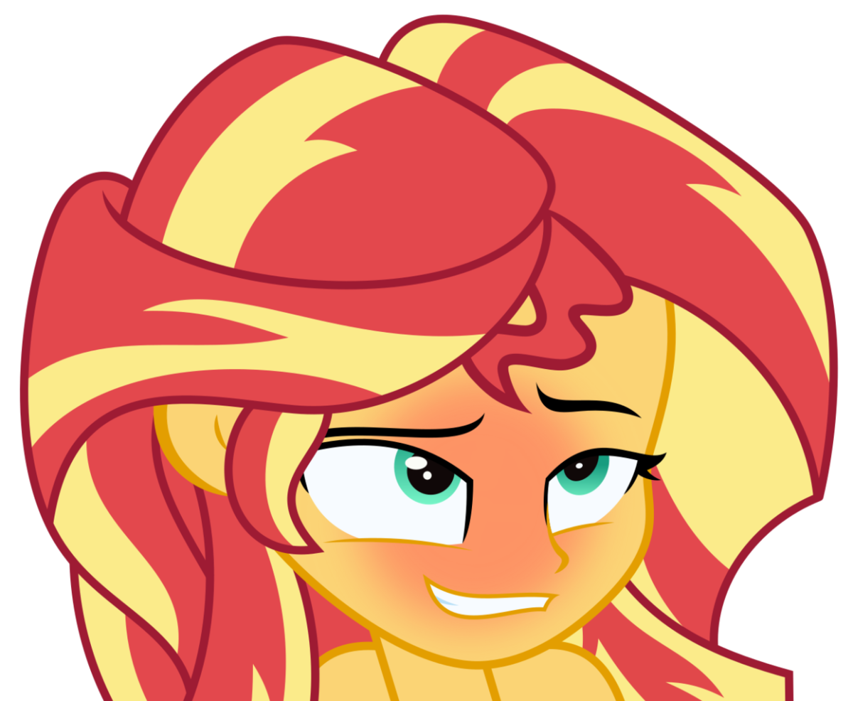 Сансет Шиммер ахегао