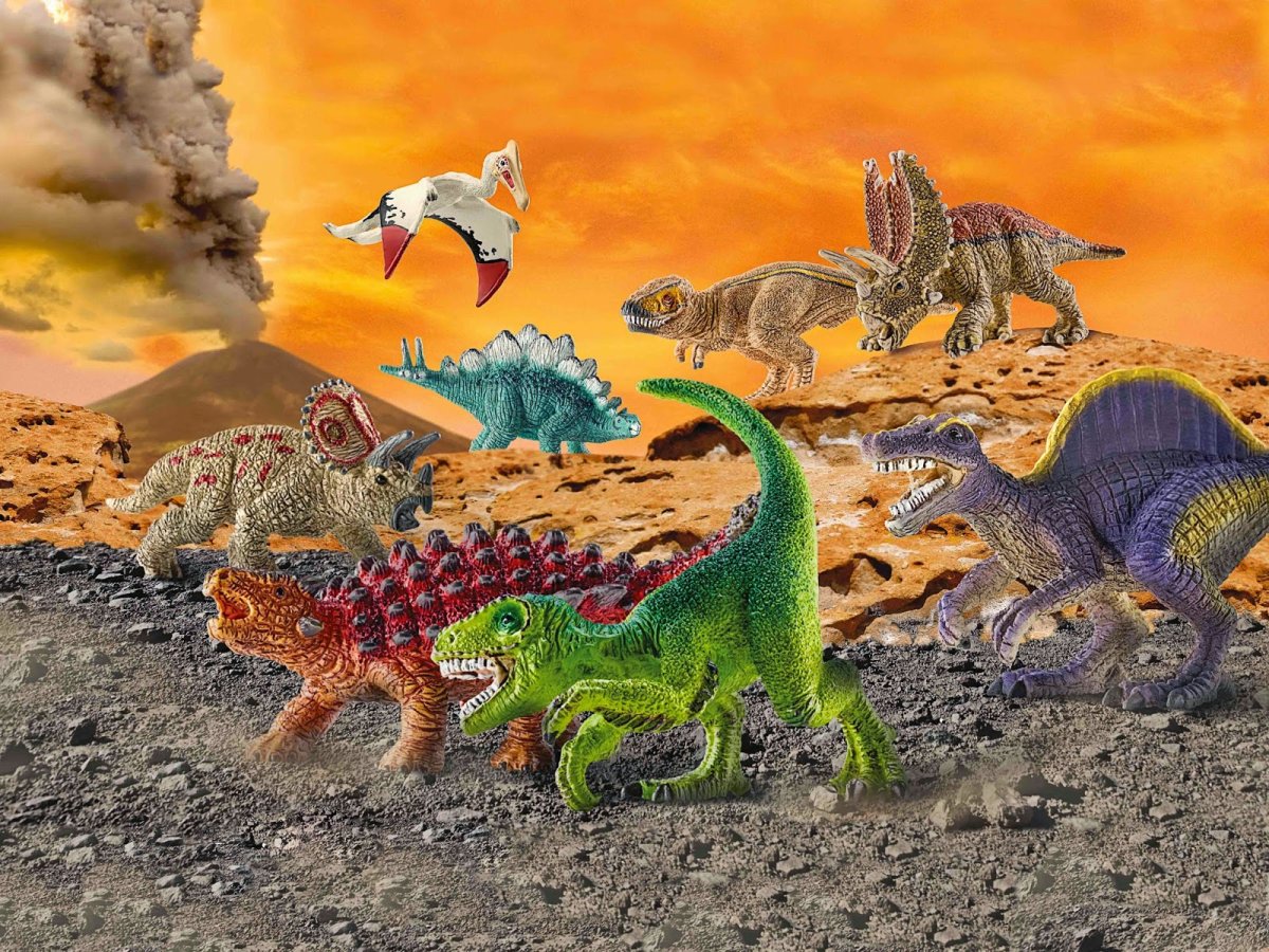 Динозавр яркий