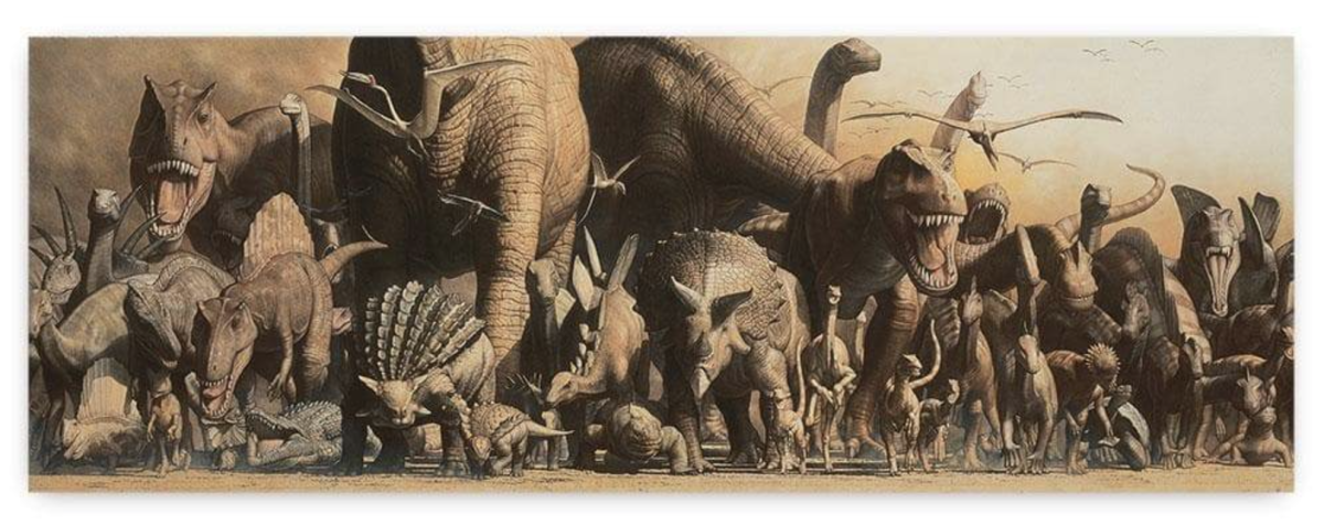 Стадо динозавров