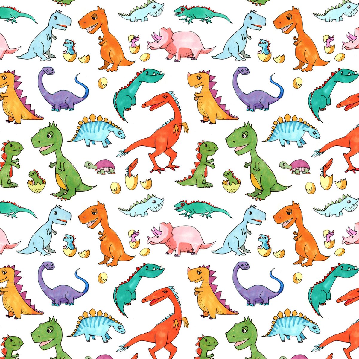Паттерн с динозавриками