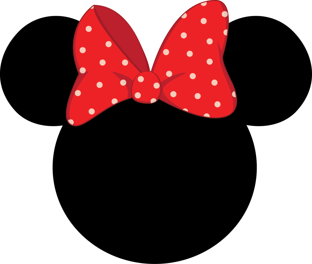 Минни Маус силуэт головы