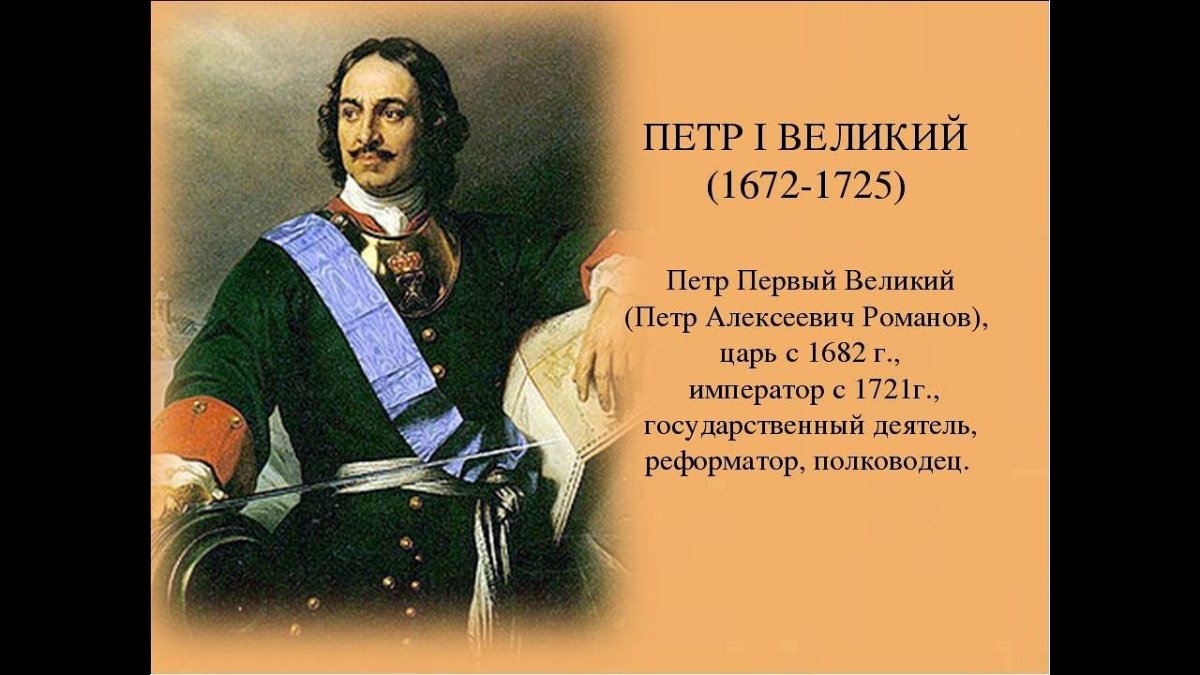 Годы правления Петра 1 Великого