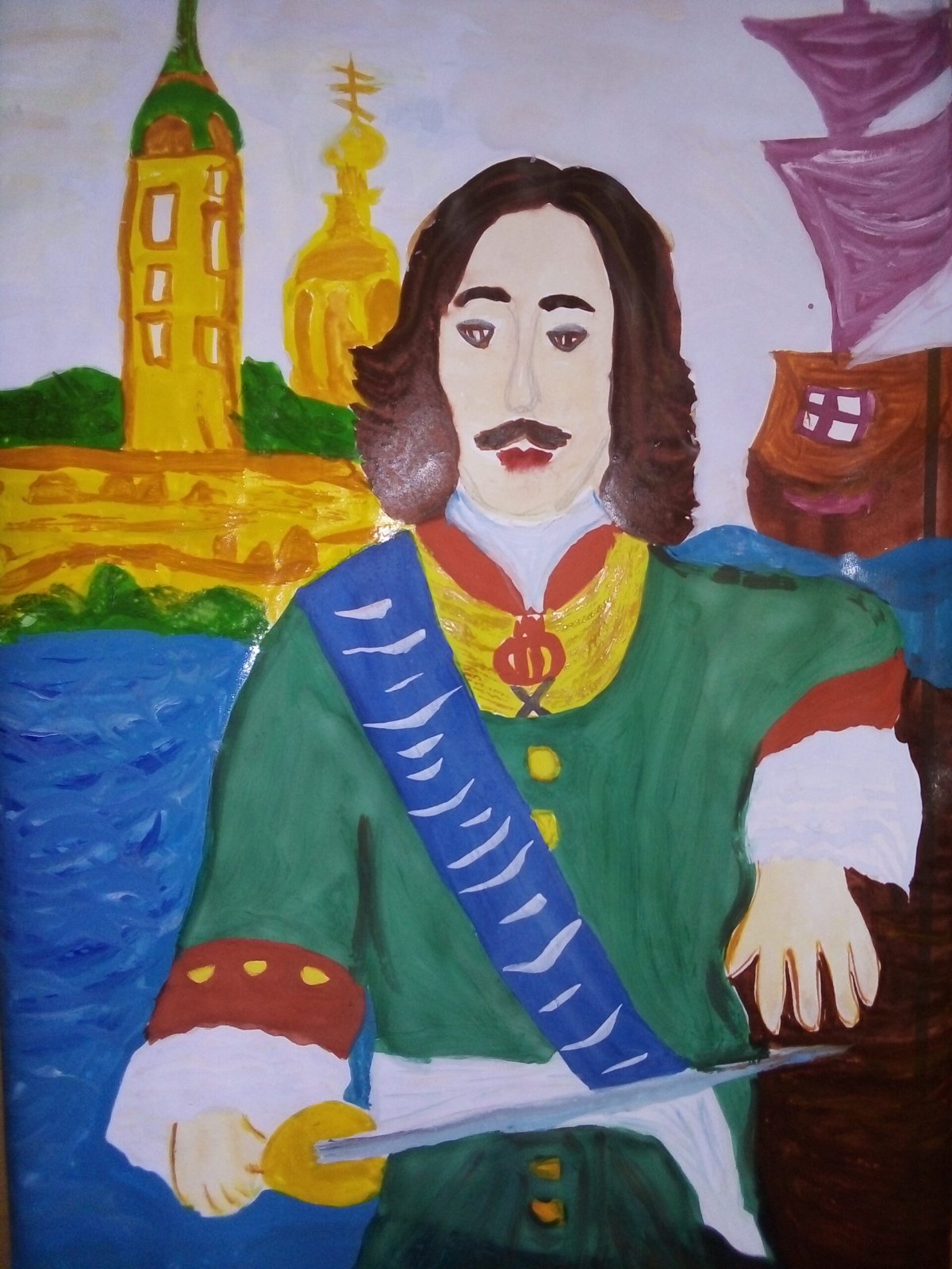 Нарисовать Петра 1