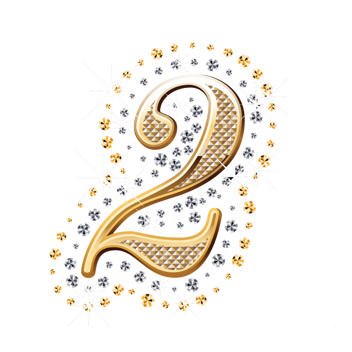 Красивая цифра 2