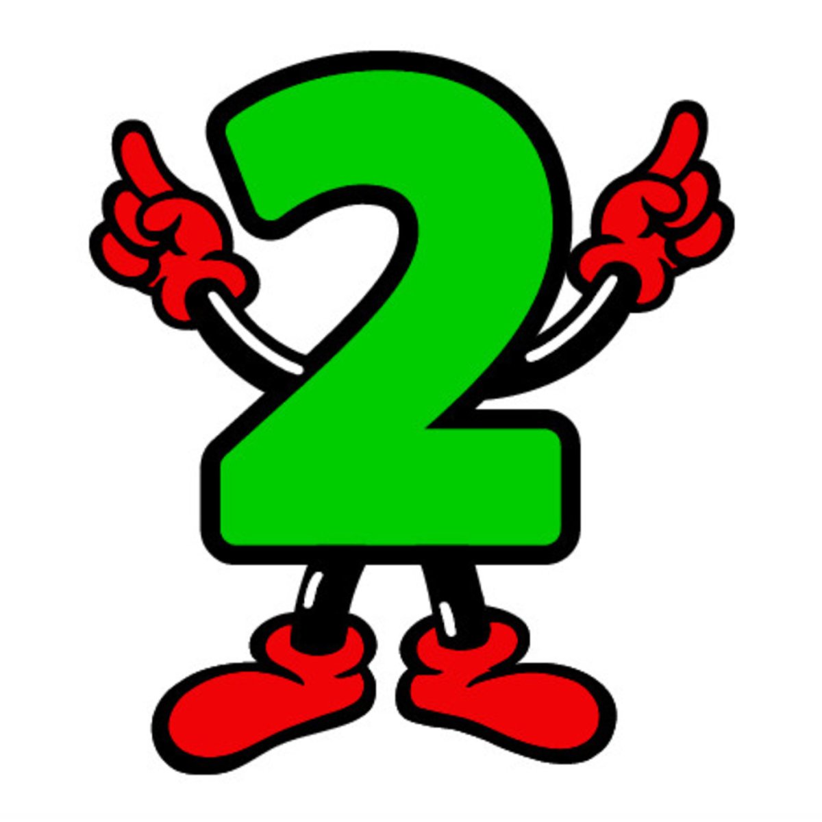 Веселая цифра 2