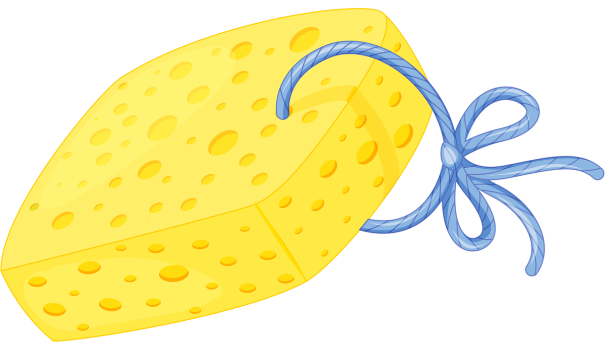 Мочалка мультяшная