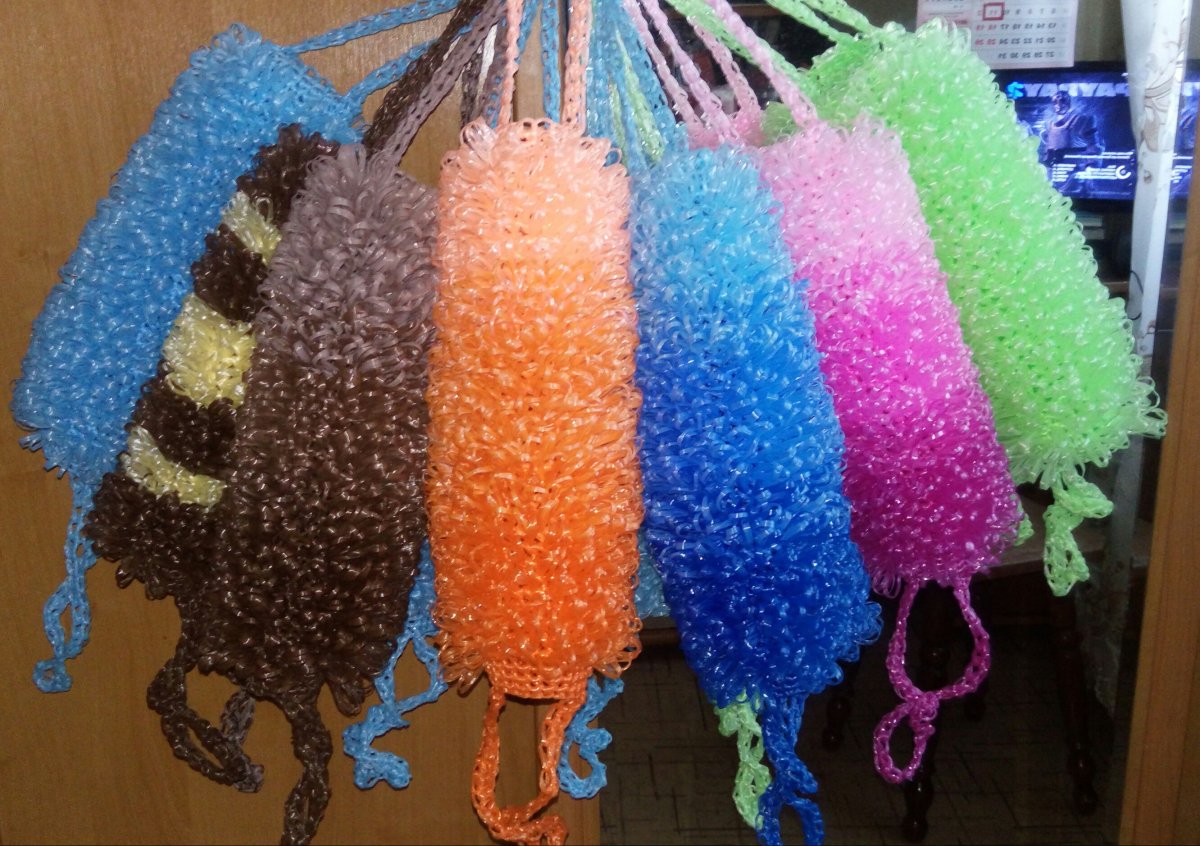 Мочалка на прозрачном фоне