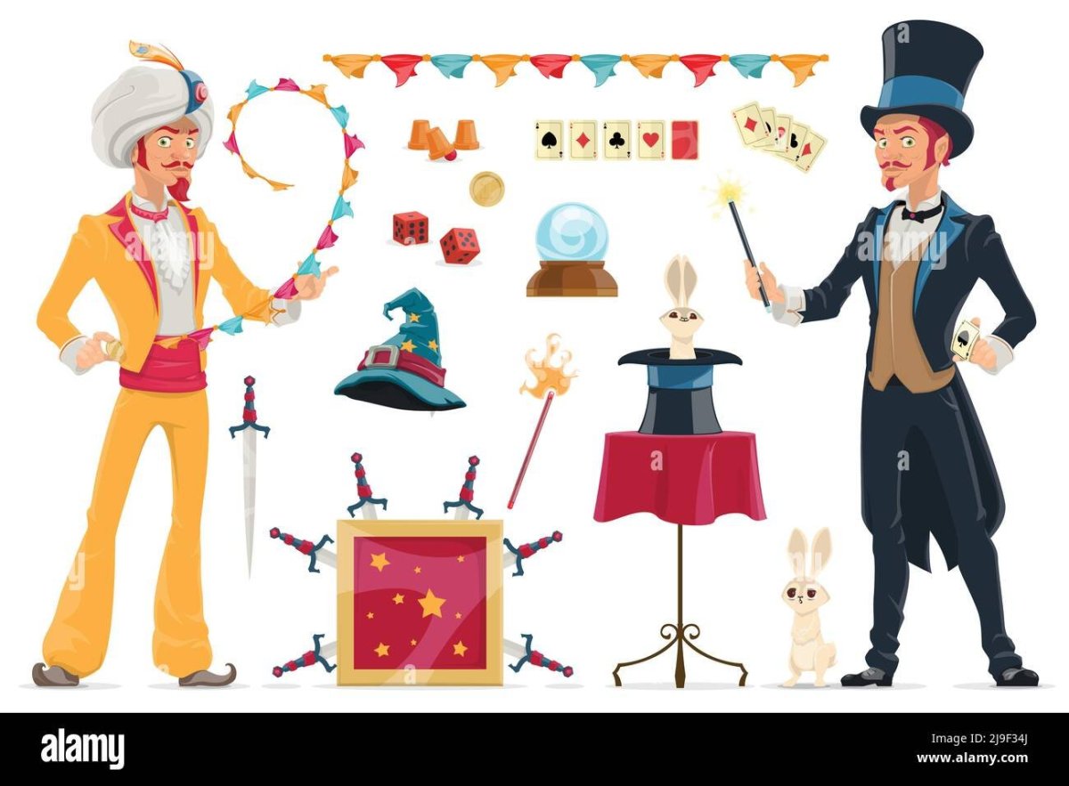 Изображение фокусника в цирке