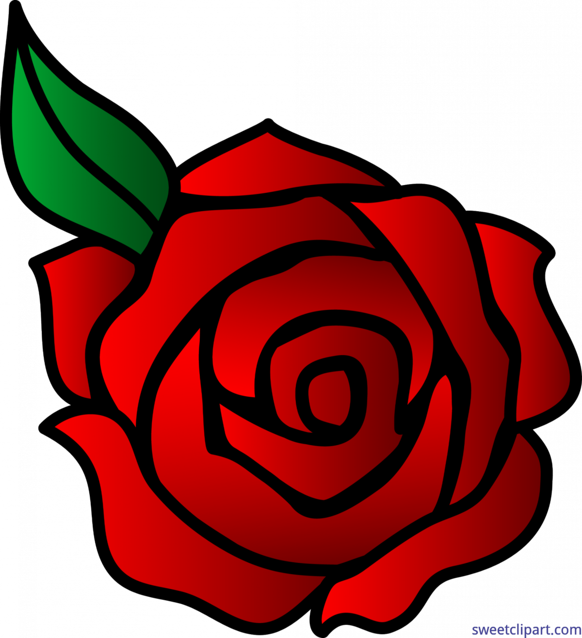 Роза раскраска для детей