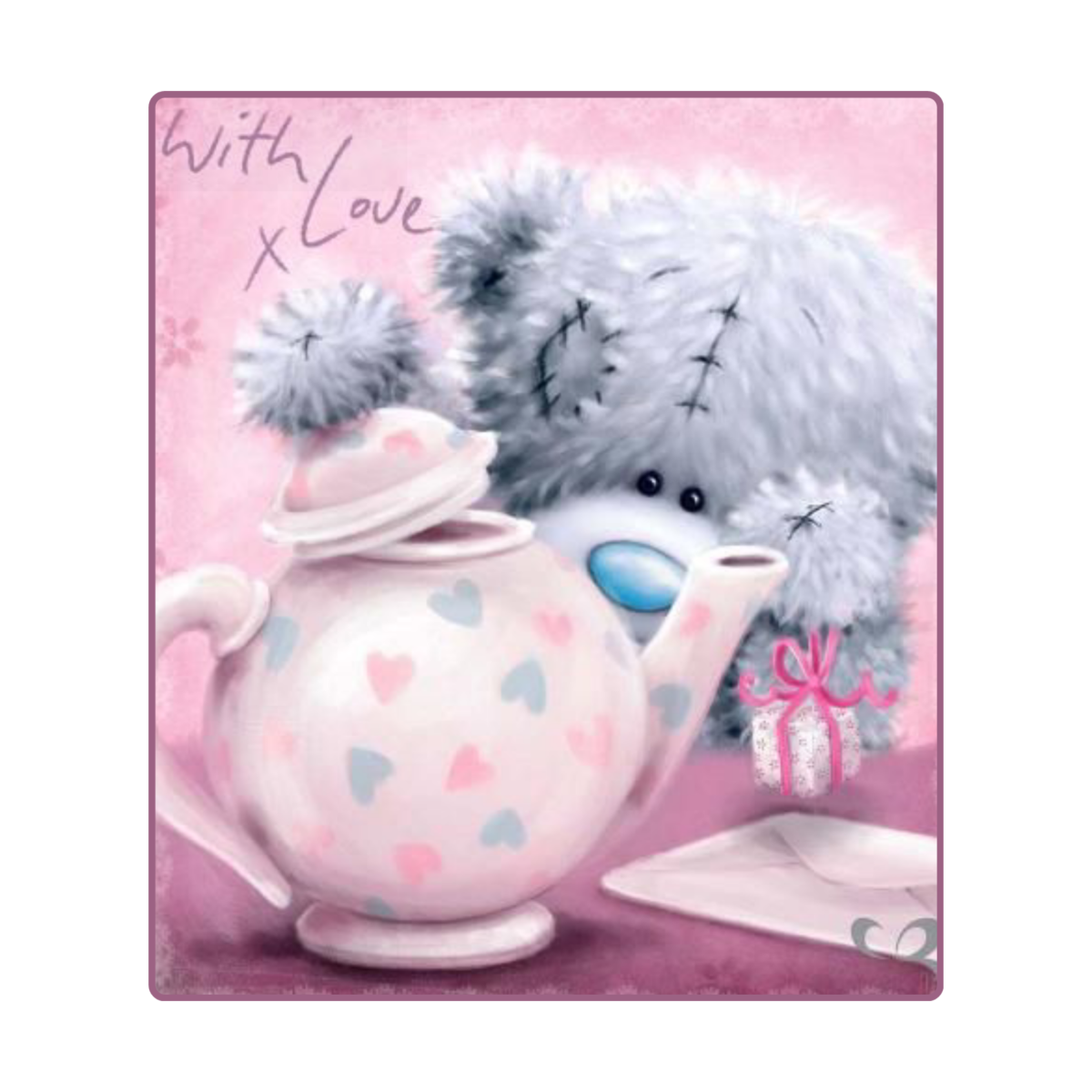 Мишка Тедди утром