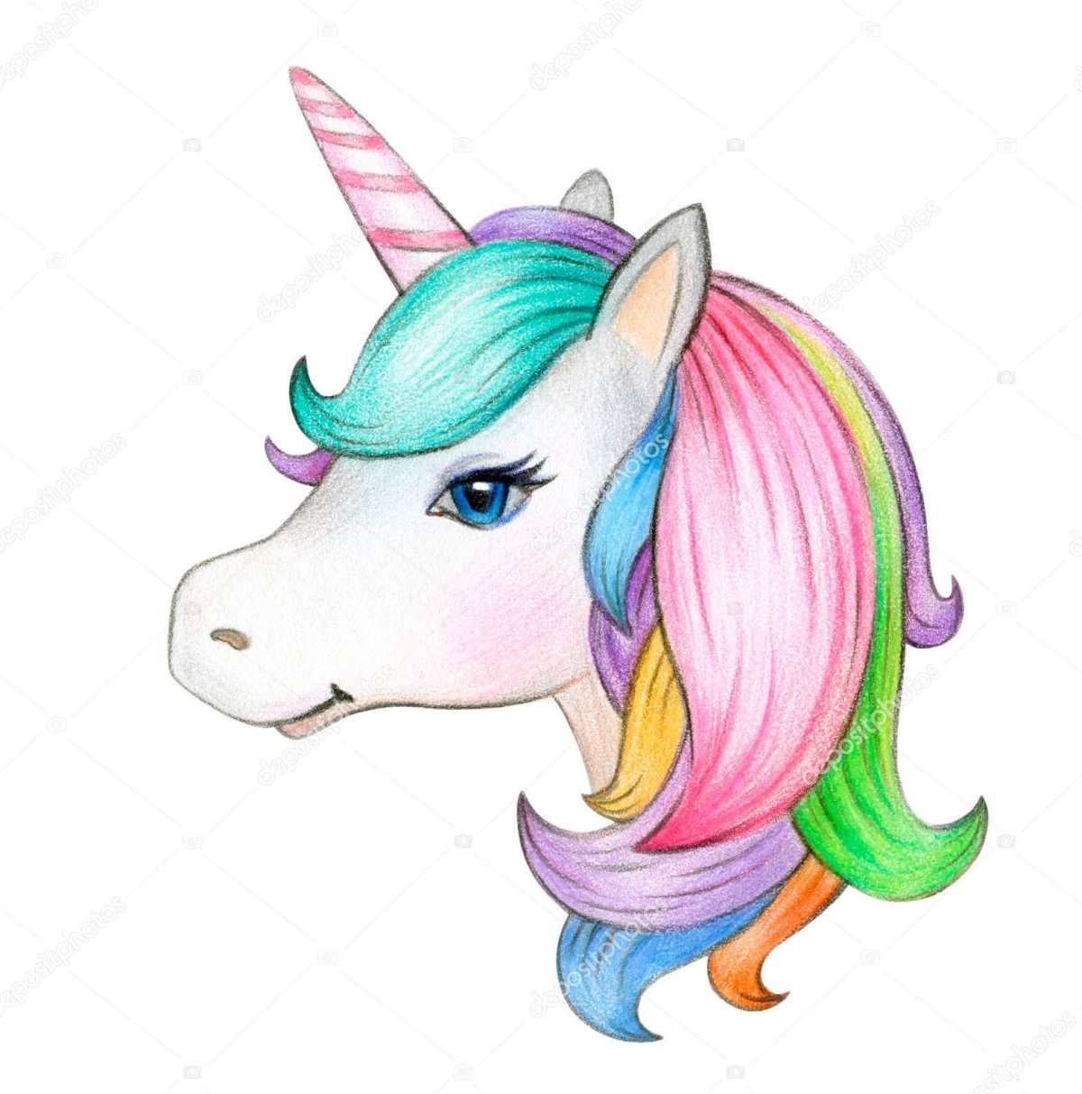 Голова единорога