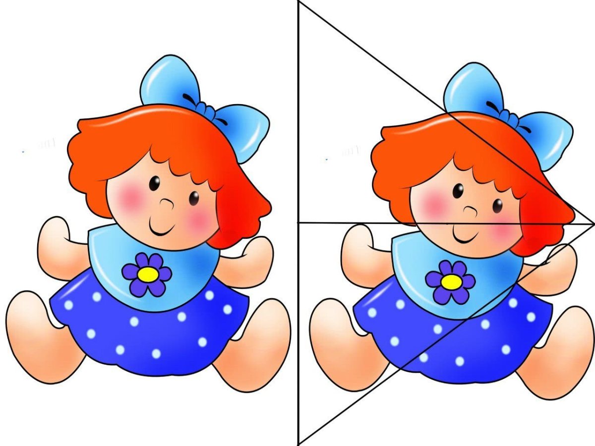 Разрезные пазлы для малышей