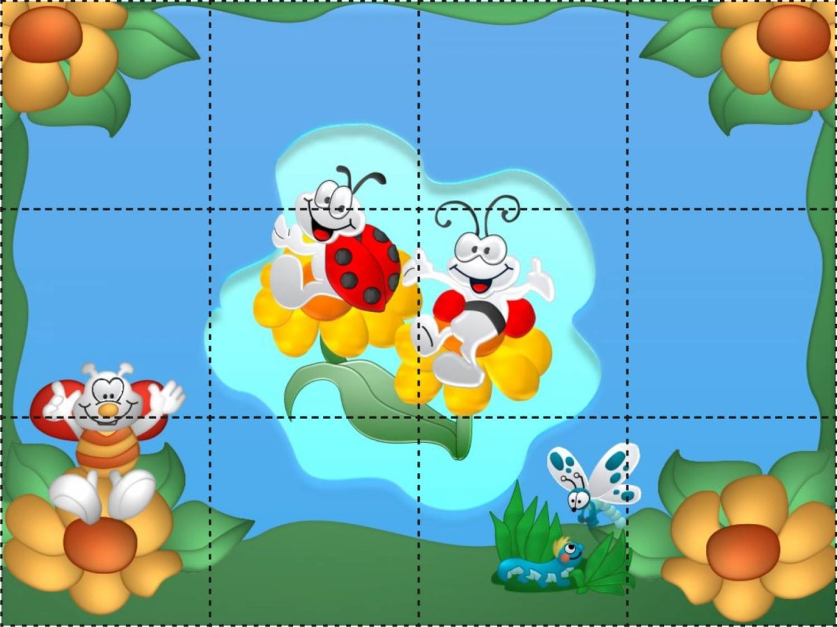 Разрезные пазлы для малышей