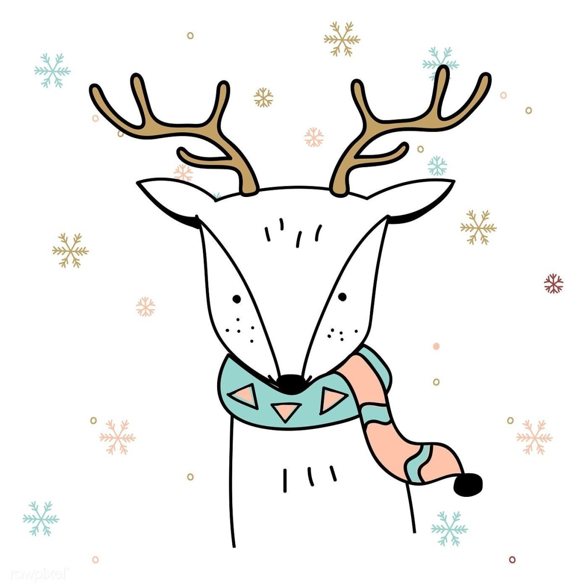 Новогодние олени картинки