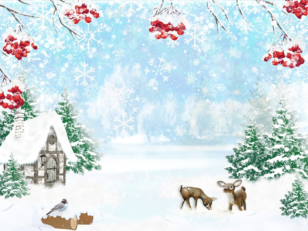 Зимняя сказка фон