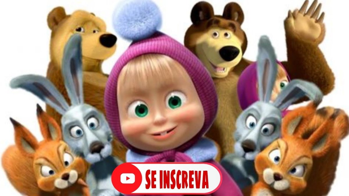 Герои мультика Маша и медведь