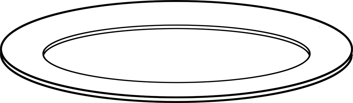 Тарелка раскраска для детей