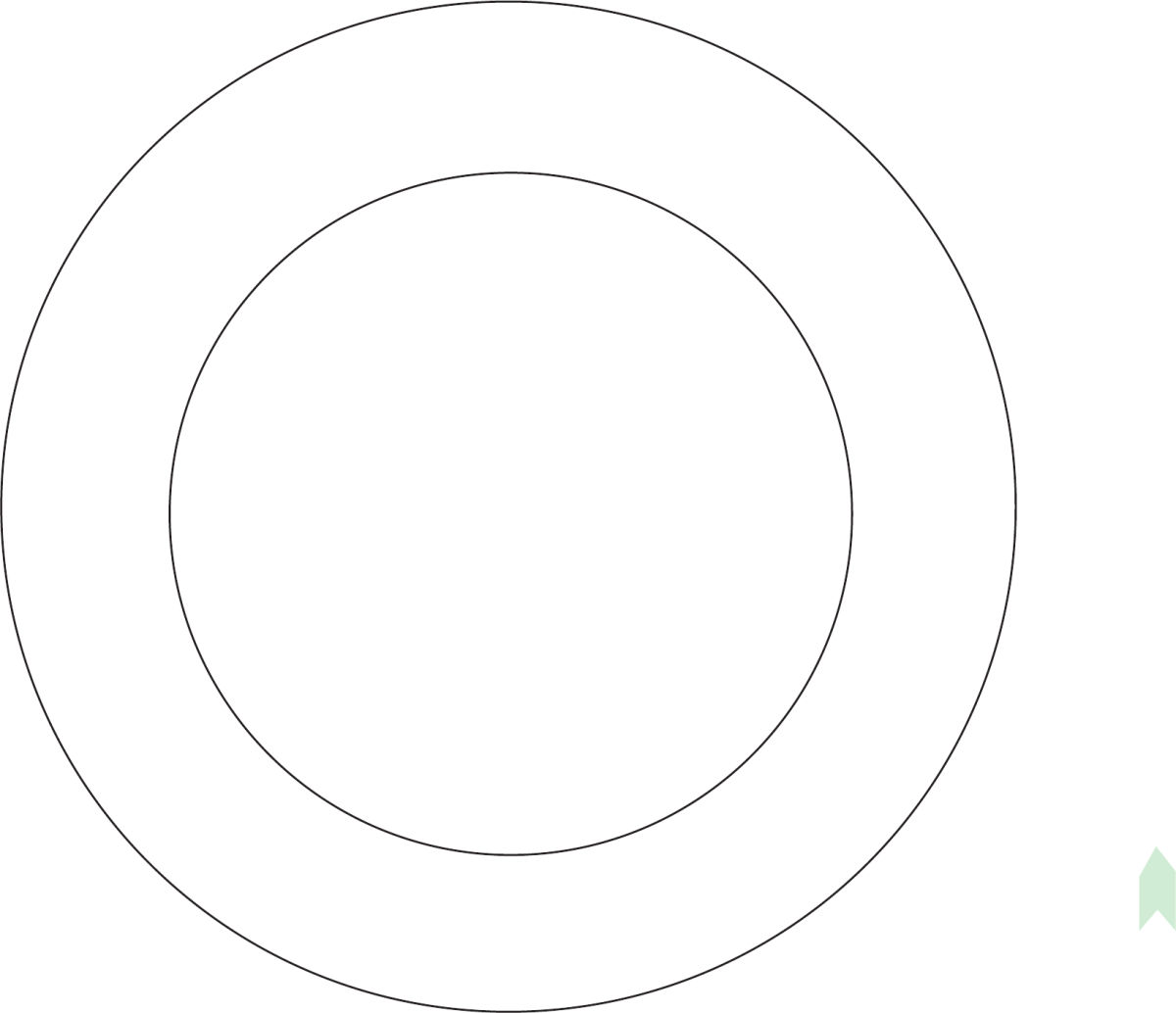 Раскраска круглая тарелка