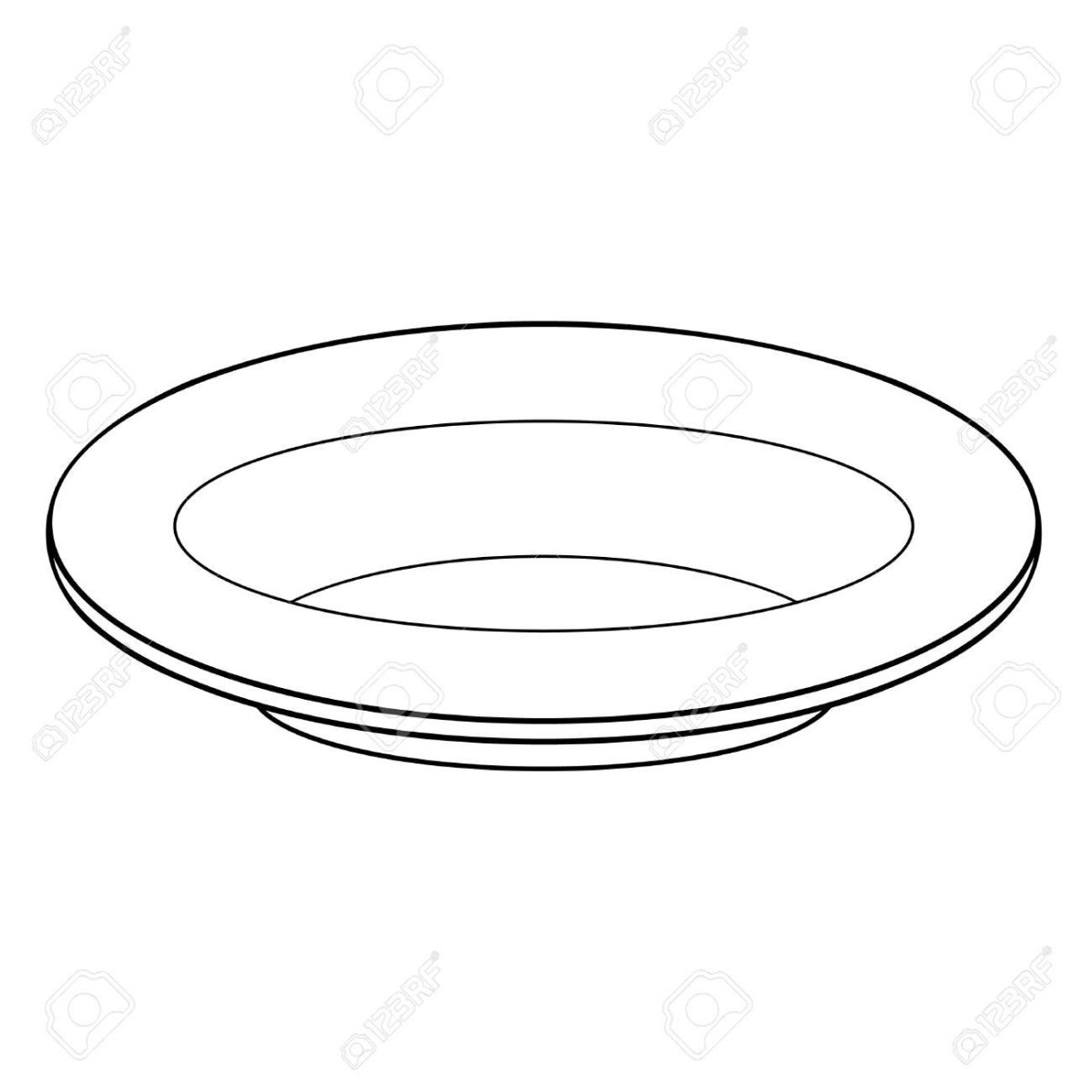 Посуда. Раскраска