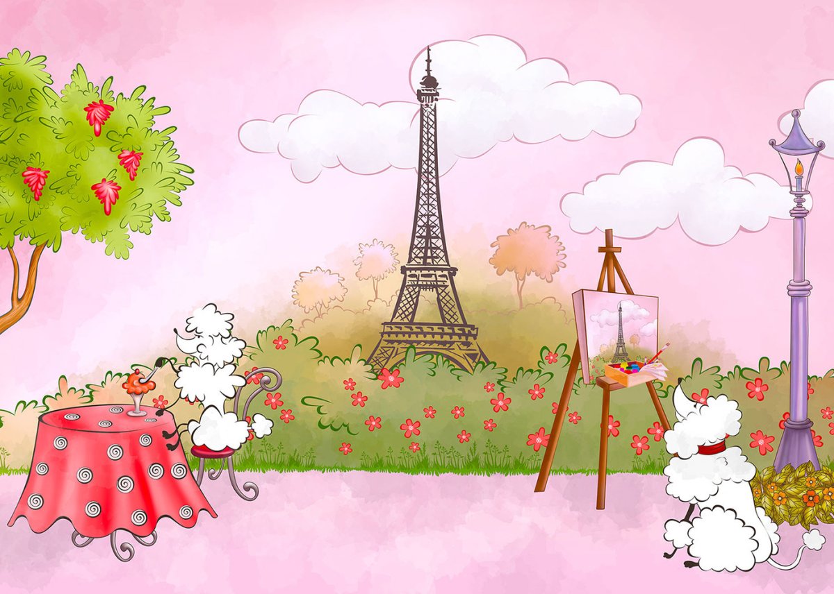 Детские обои Париж