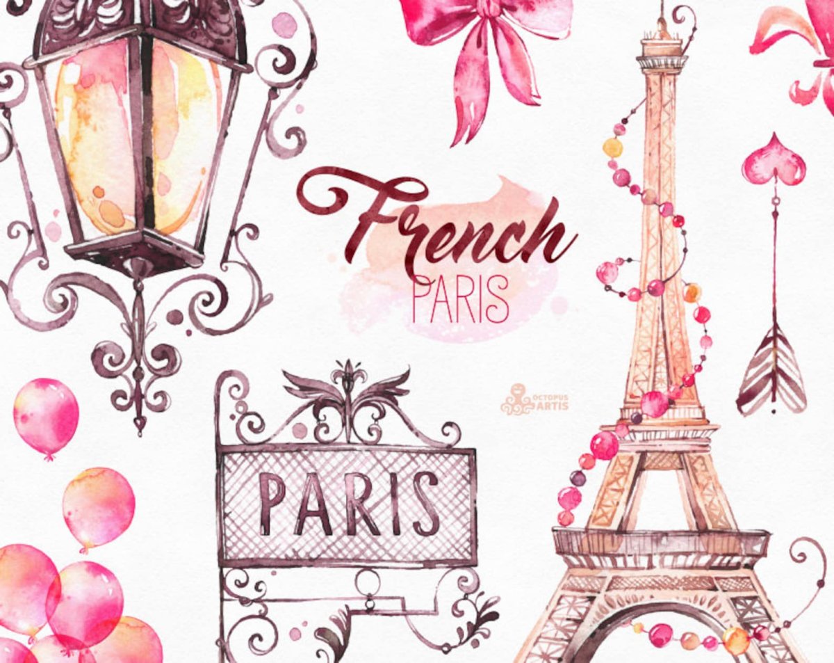 Наклейки в французском стиле