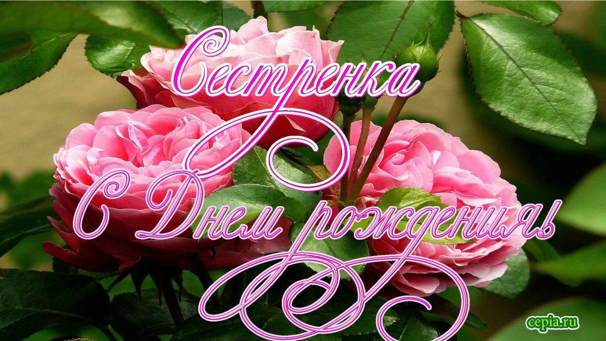 С юбилеем сестрёнка