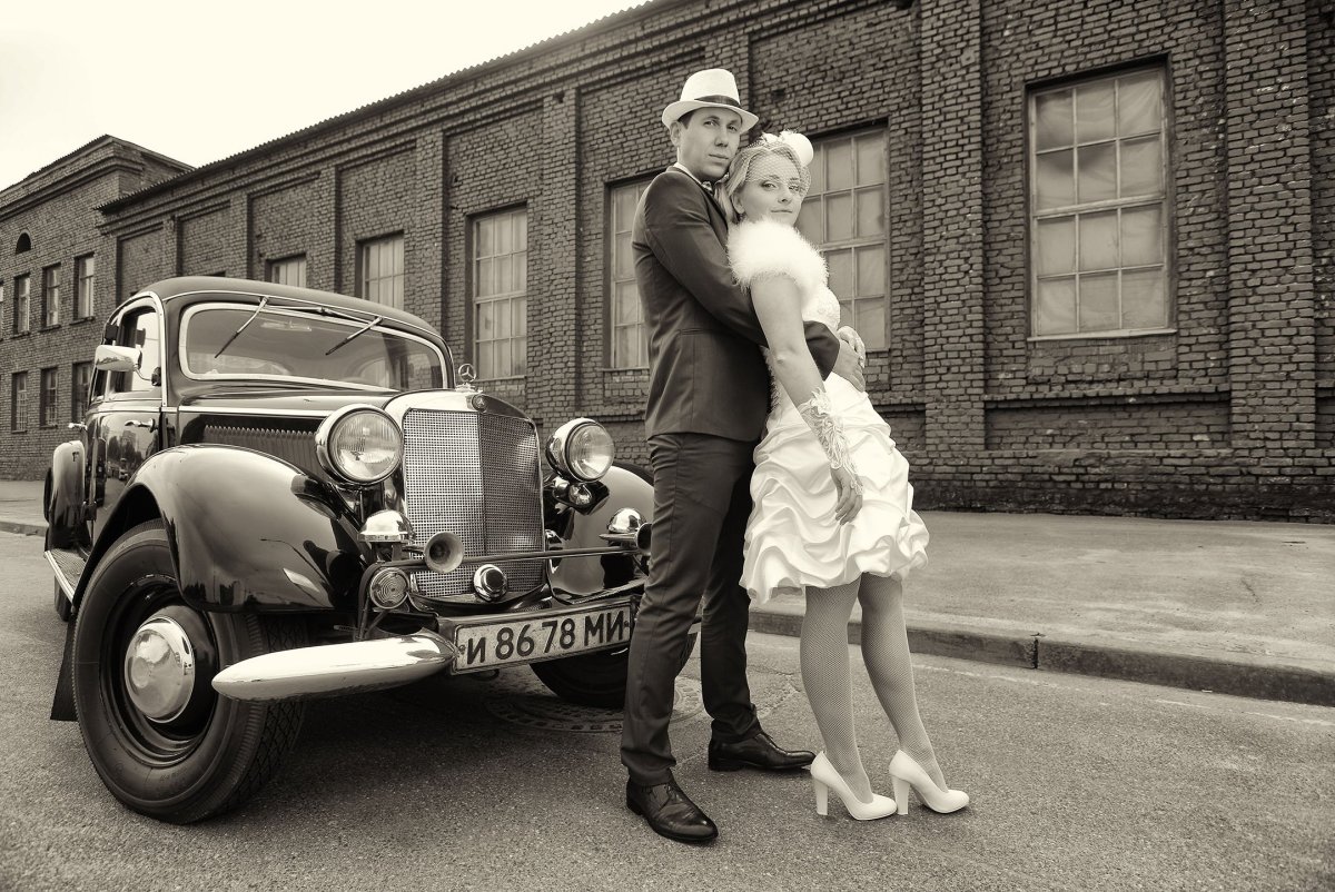 Свадебная фотосессия в стиле ретро