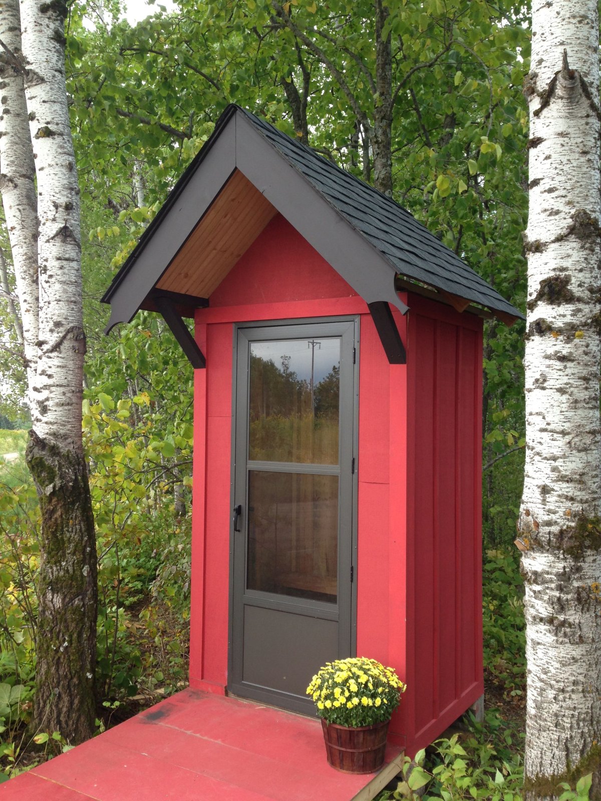 Оригинальный дачный туалет