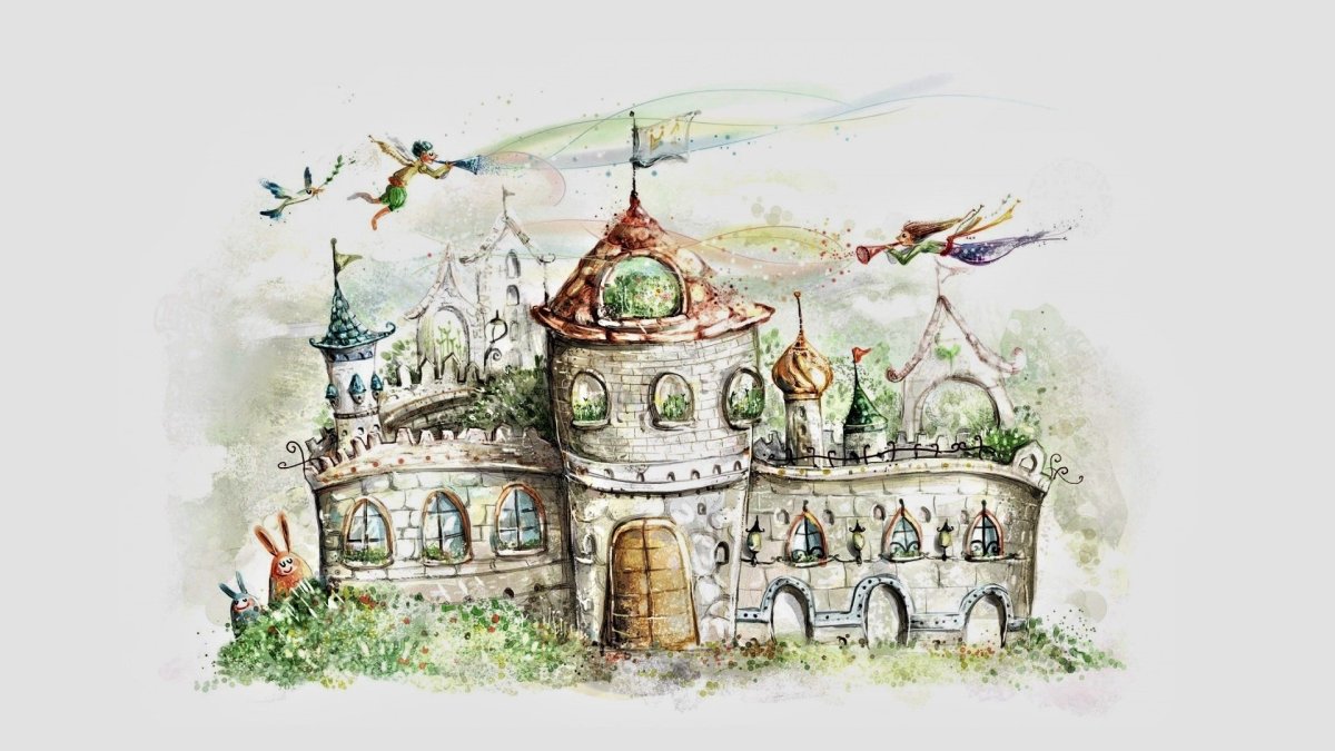 Мультяшный городок для детей