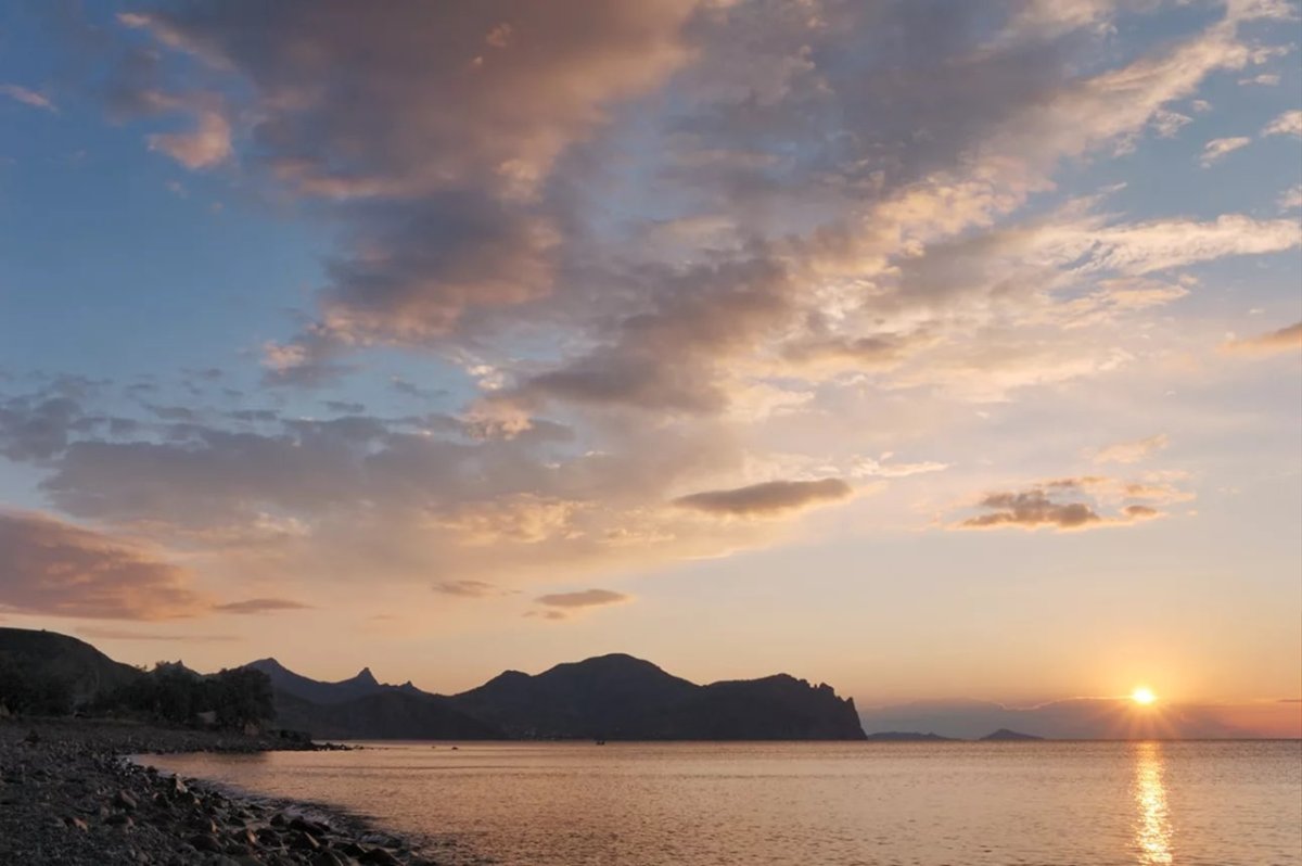 Крым море рассвет