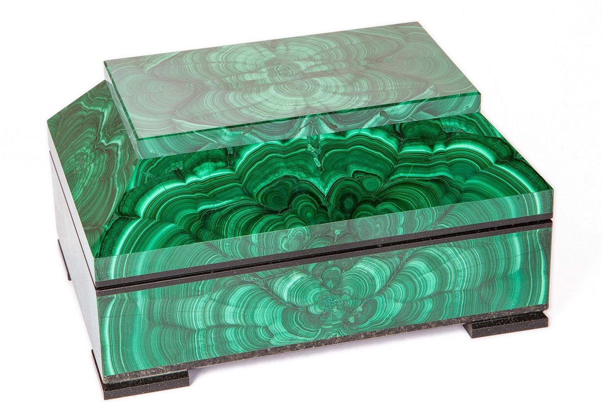 Шкатулка ларец малахит