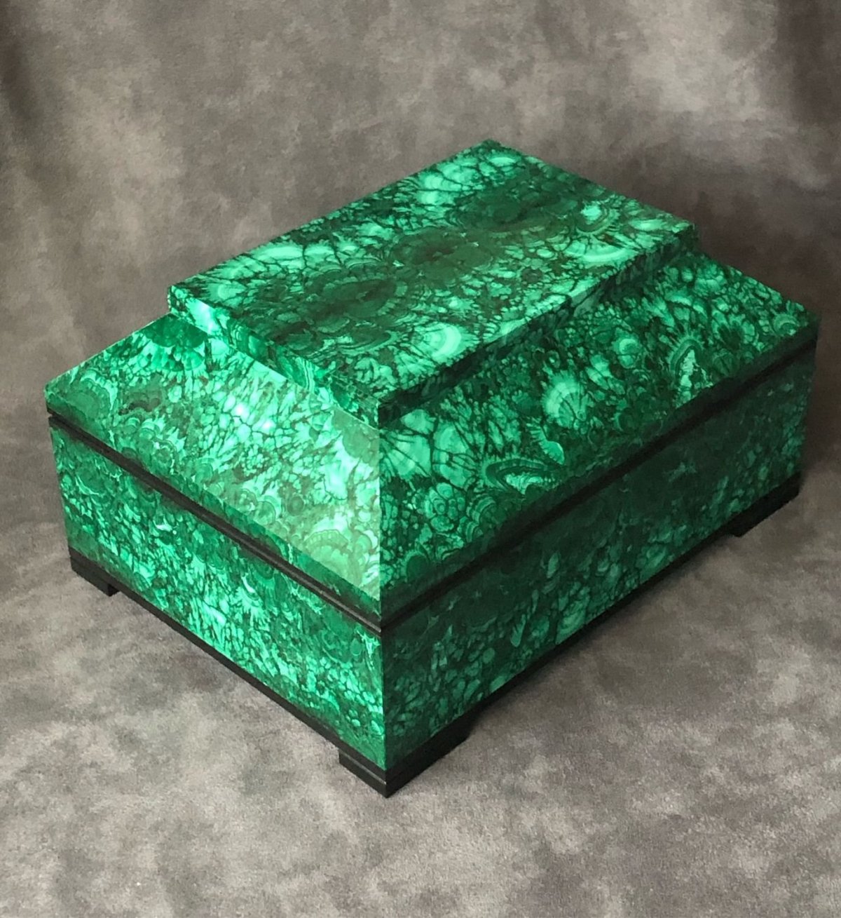 Шкатулка Малахитовая гробик