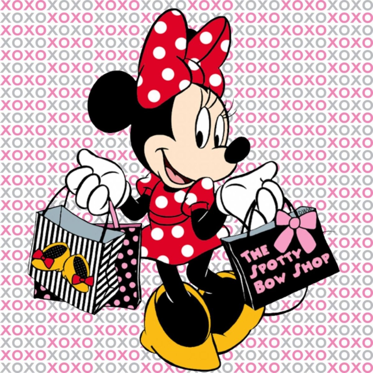 Минни Маус с подарком