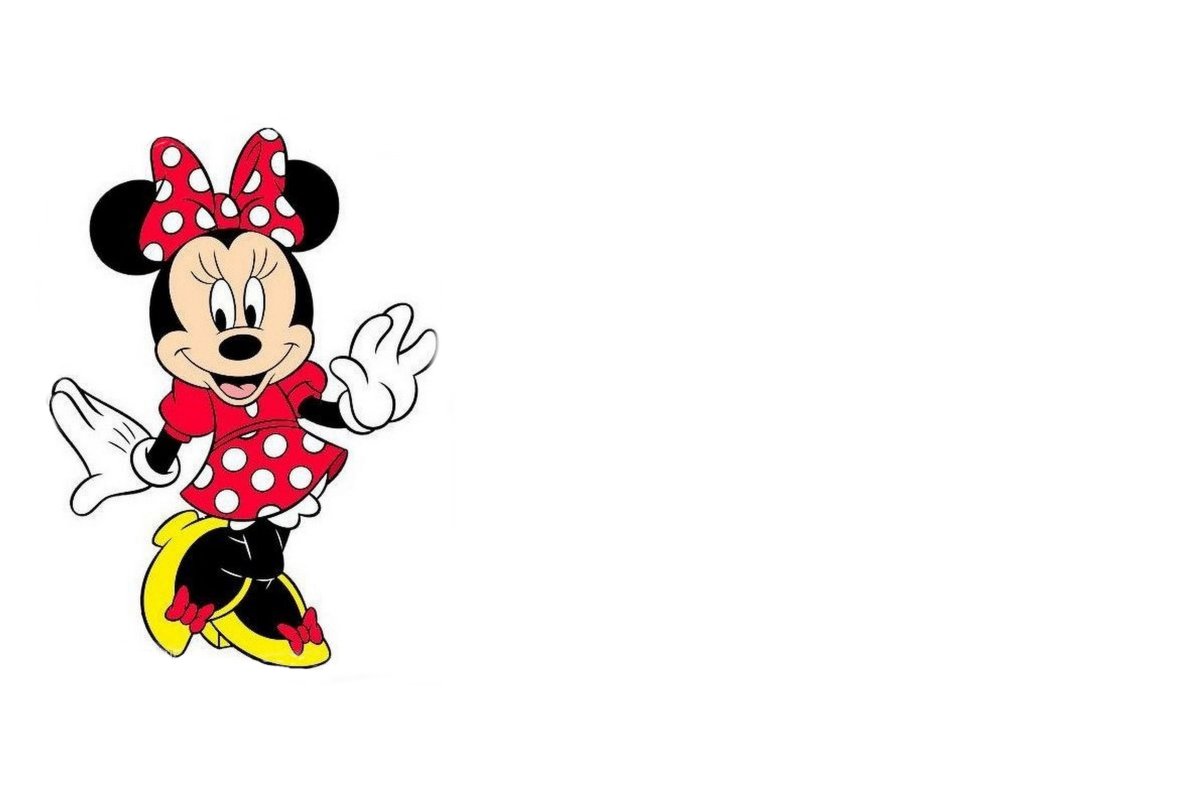 Микки Маус на белом фоне