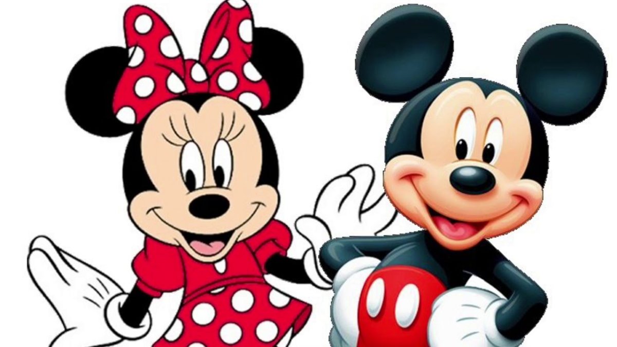 Микимаус черно белый