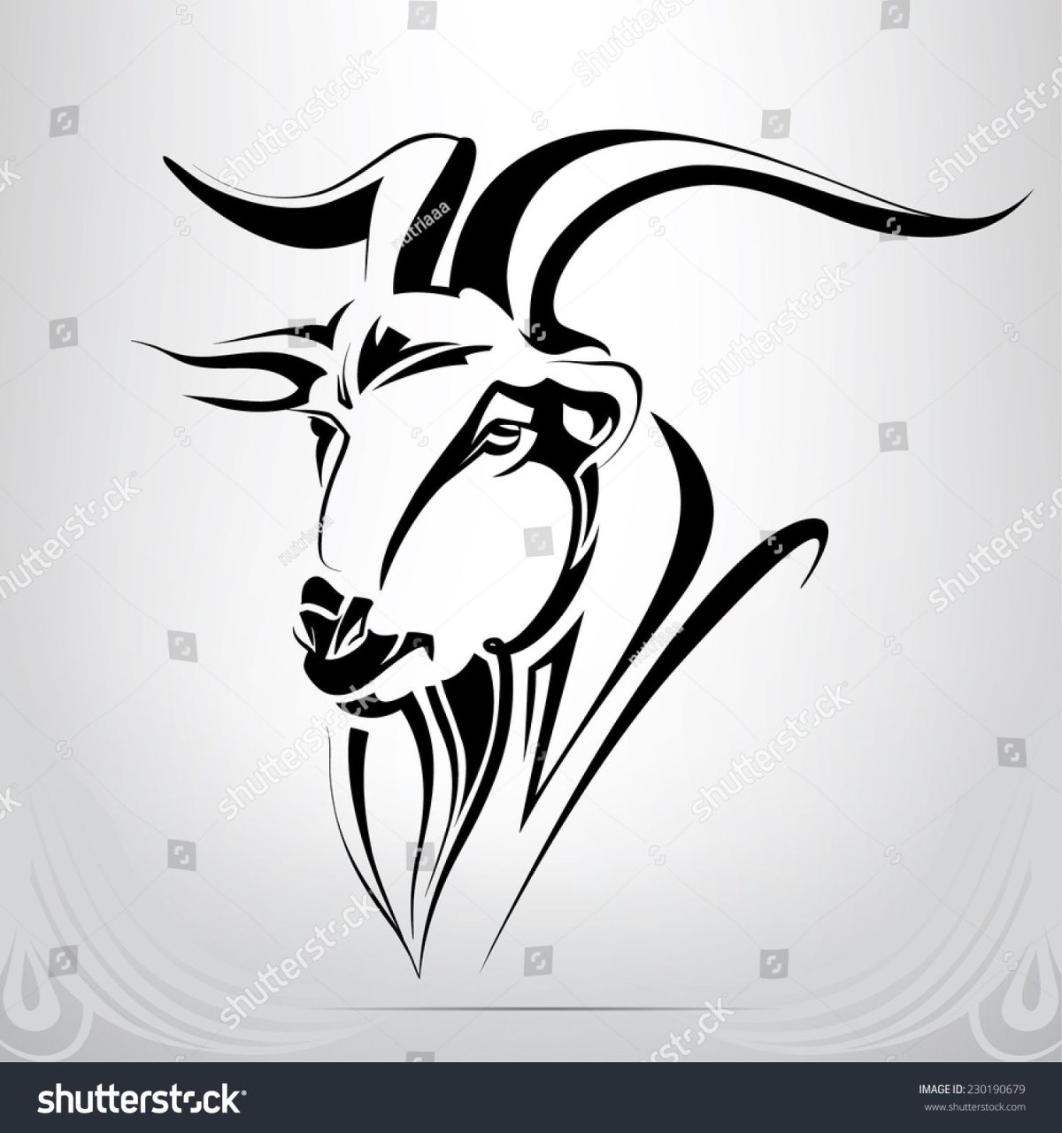 Стилизация козла