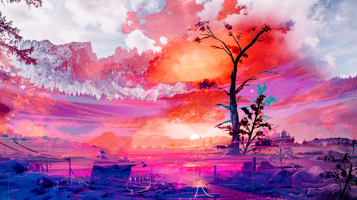 Пейзажи из аниме