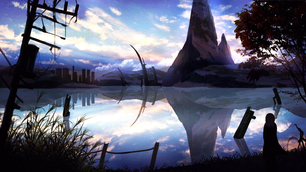 Пейзажи из аниме