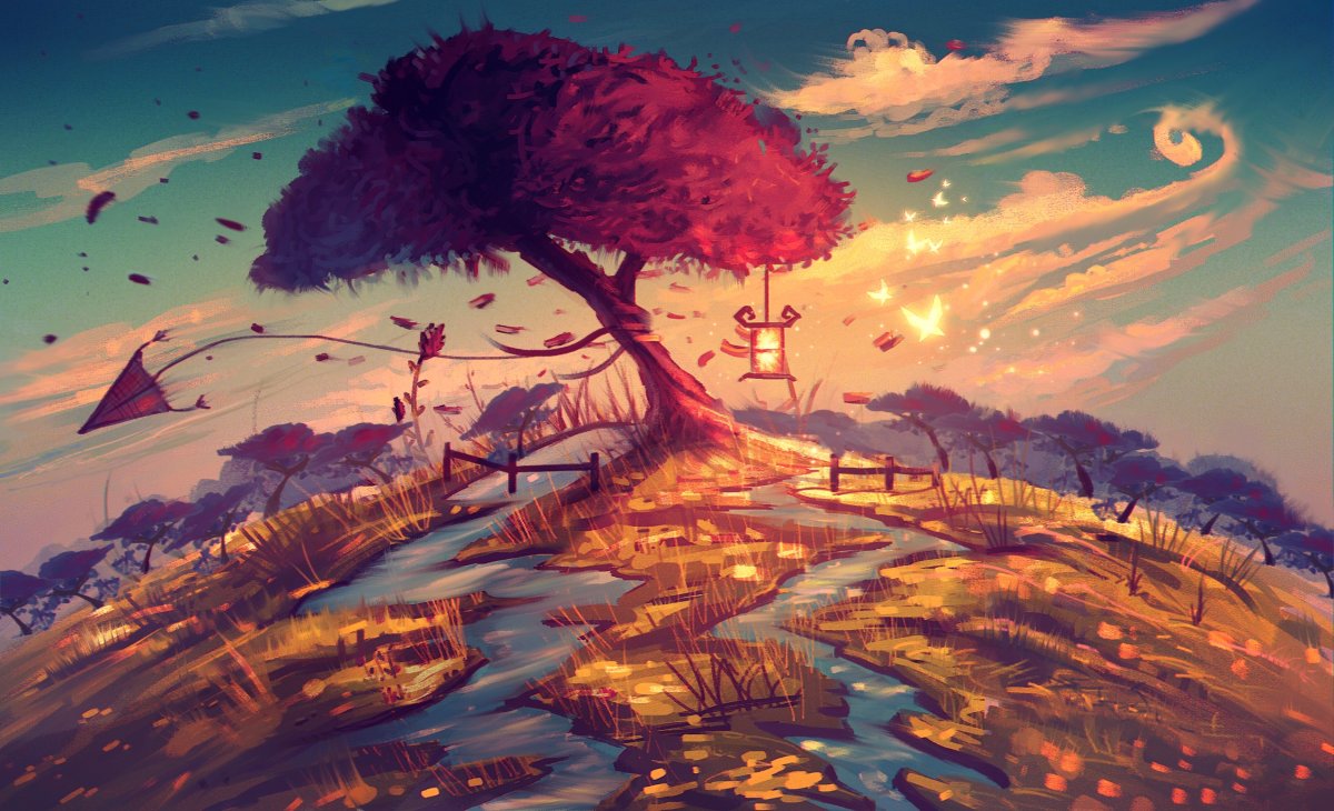 Аниме пейзаж