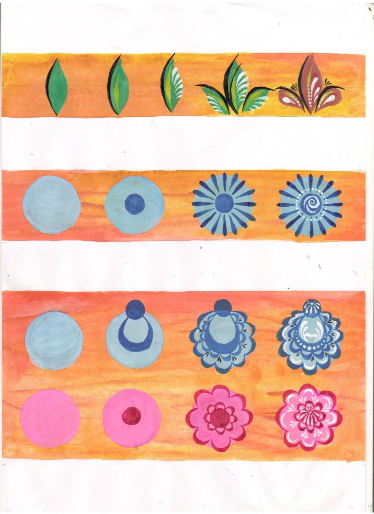 Городецкая роспись. Раскраска