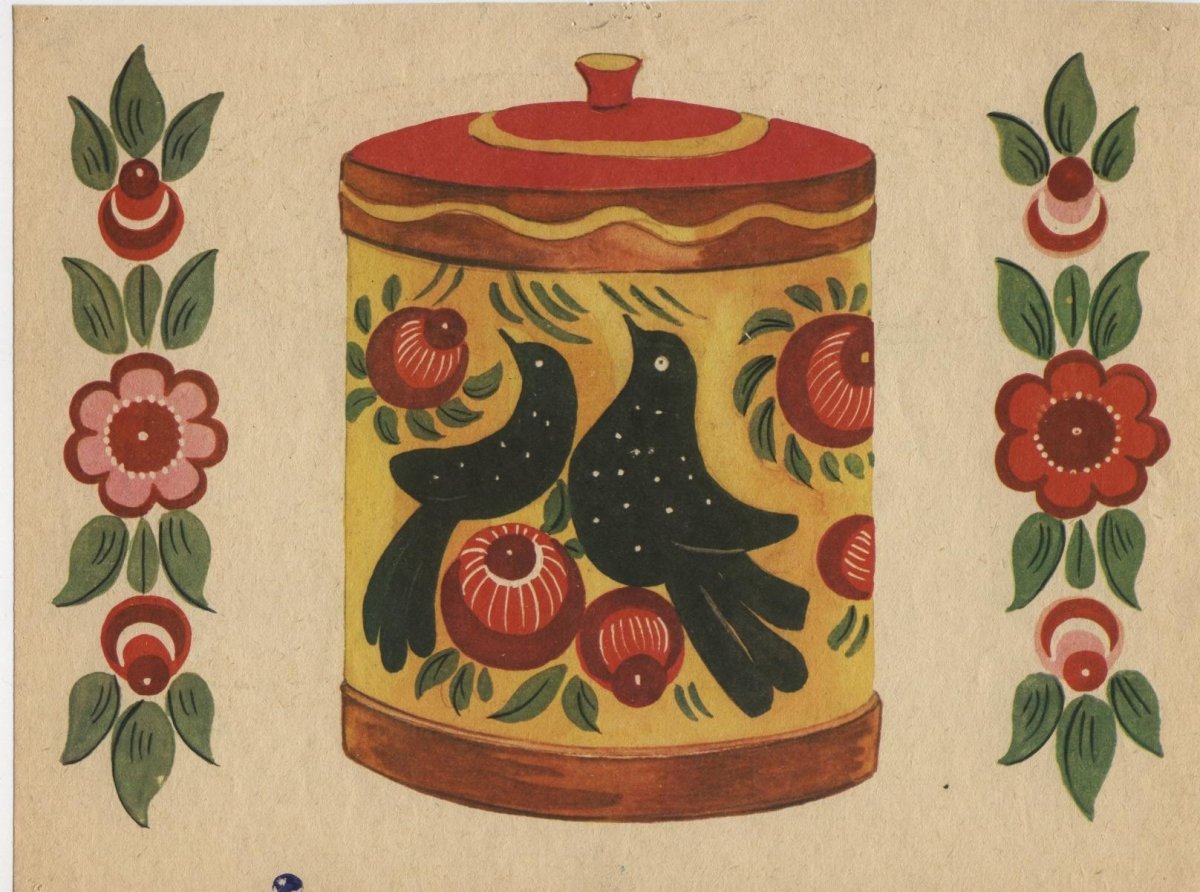 Городецкая роспись для дошкольников