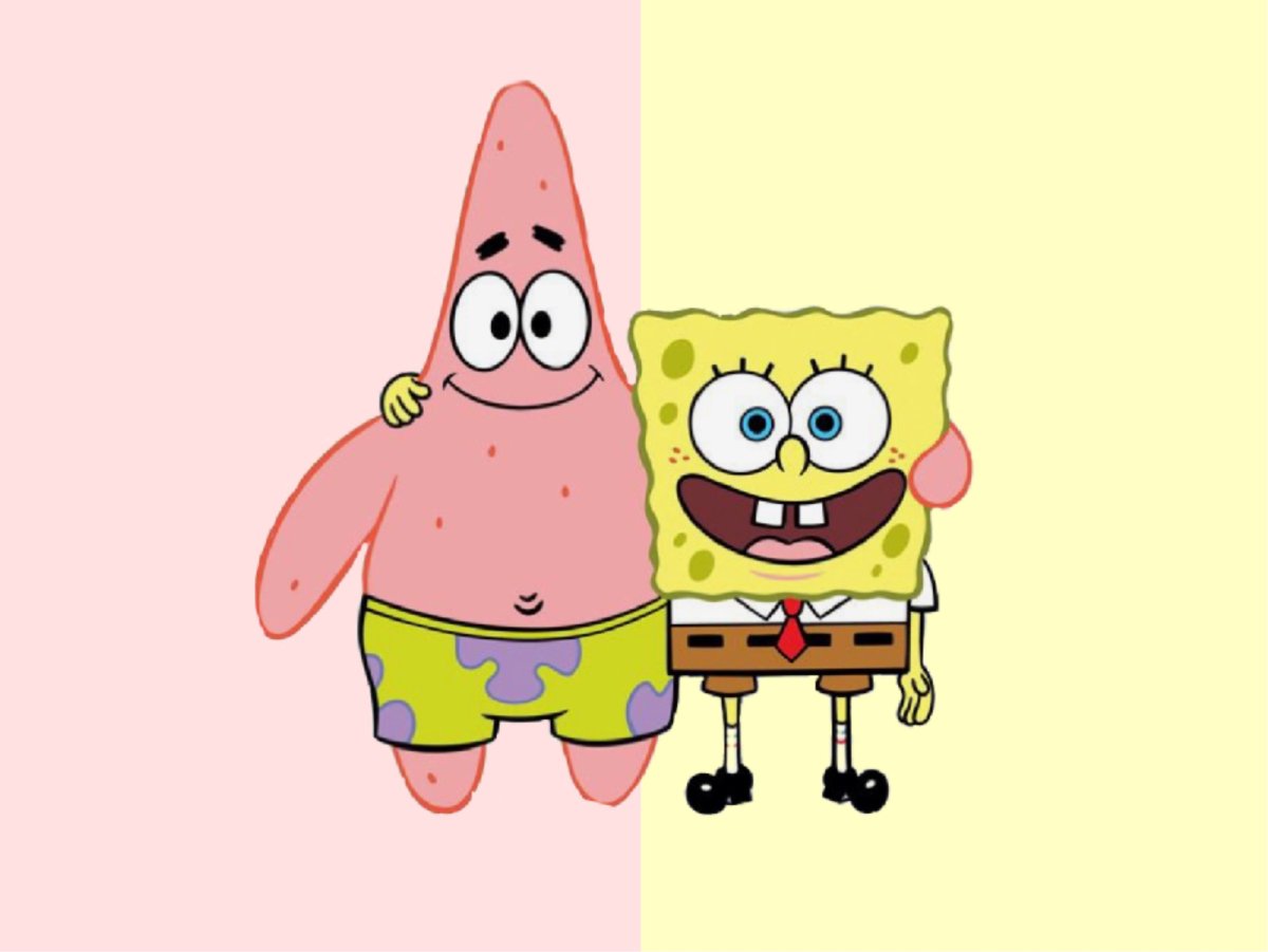 Губка Боб и Патрик для срисовки